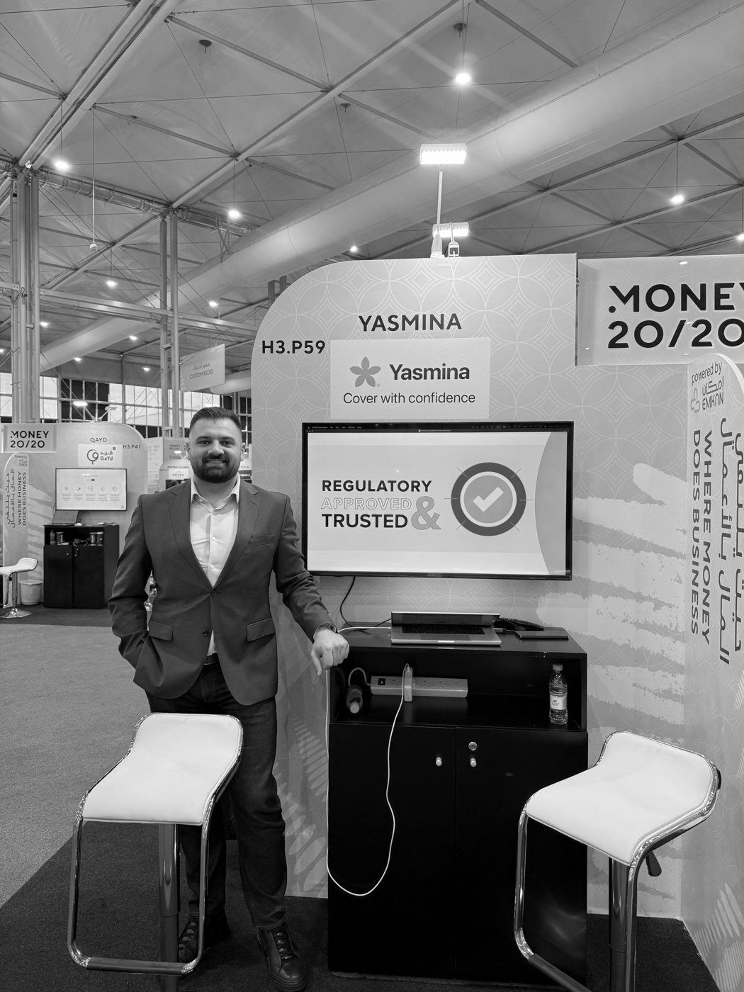 The Yasmina stand at Money 20/20